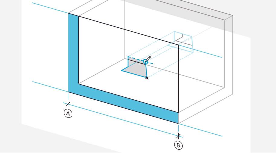 Sie können Öffnungen direkt in Schnitte, Ansichten und Innenansichten platzieren