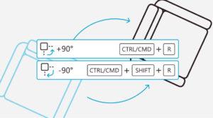 Drehen Sie Elemente in Archicad per Shortcuts