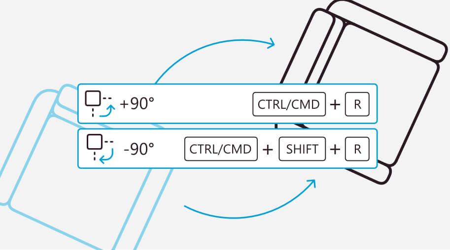 Drehen Sie Elemente in Archicad per Shortcuts
