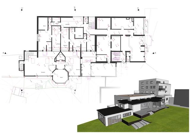 Mit unserem Aufmaß Service erhalten Sie 2D Grundriss Pläne.